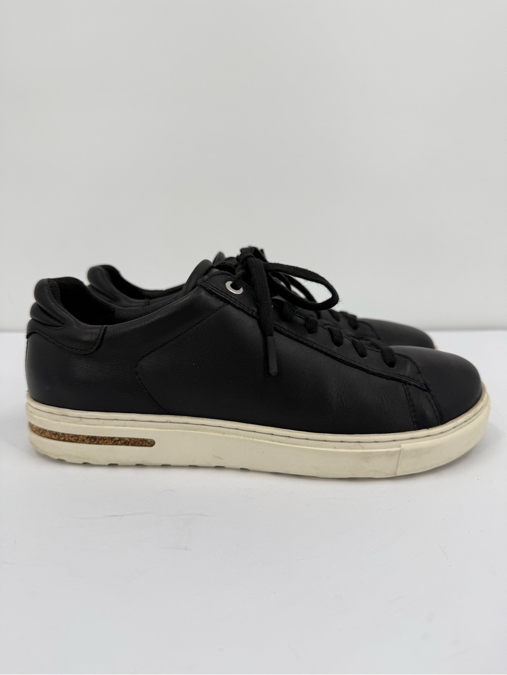 Birkenstock Bend Low Leather Sneakers in Black Size 40 L9 M7 Regular Width